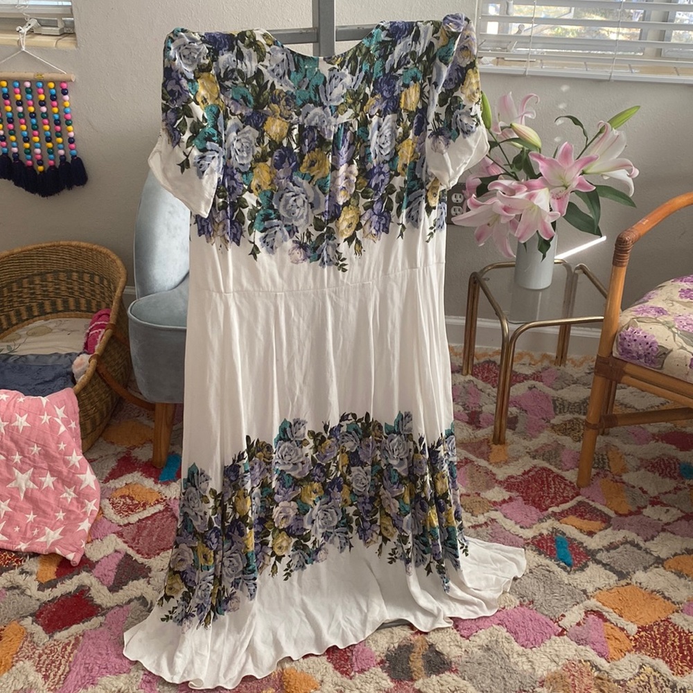 Free People floral dress kimono